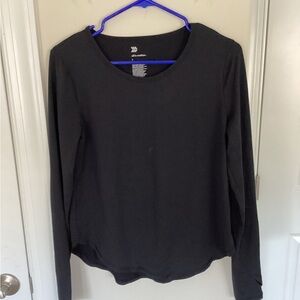 All in Motion black long sleeve top, Small